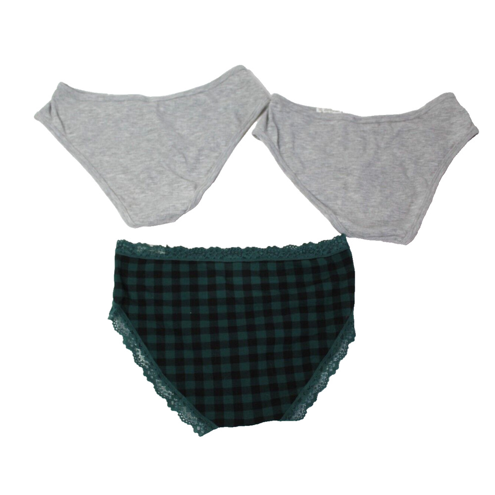 Lot Bundle of 3 Panties Hipster Underwear Womens Small Gray Green NEW - Picture 3 of 6